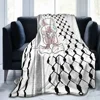 Tatreez Flannel Blanket Kufiya Keffiyeh Pattern Creative Throw Blankets for Home Hotel Sofa 125*100cm 5