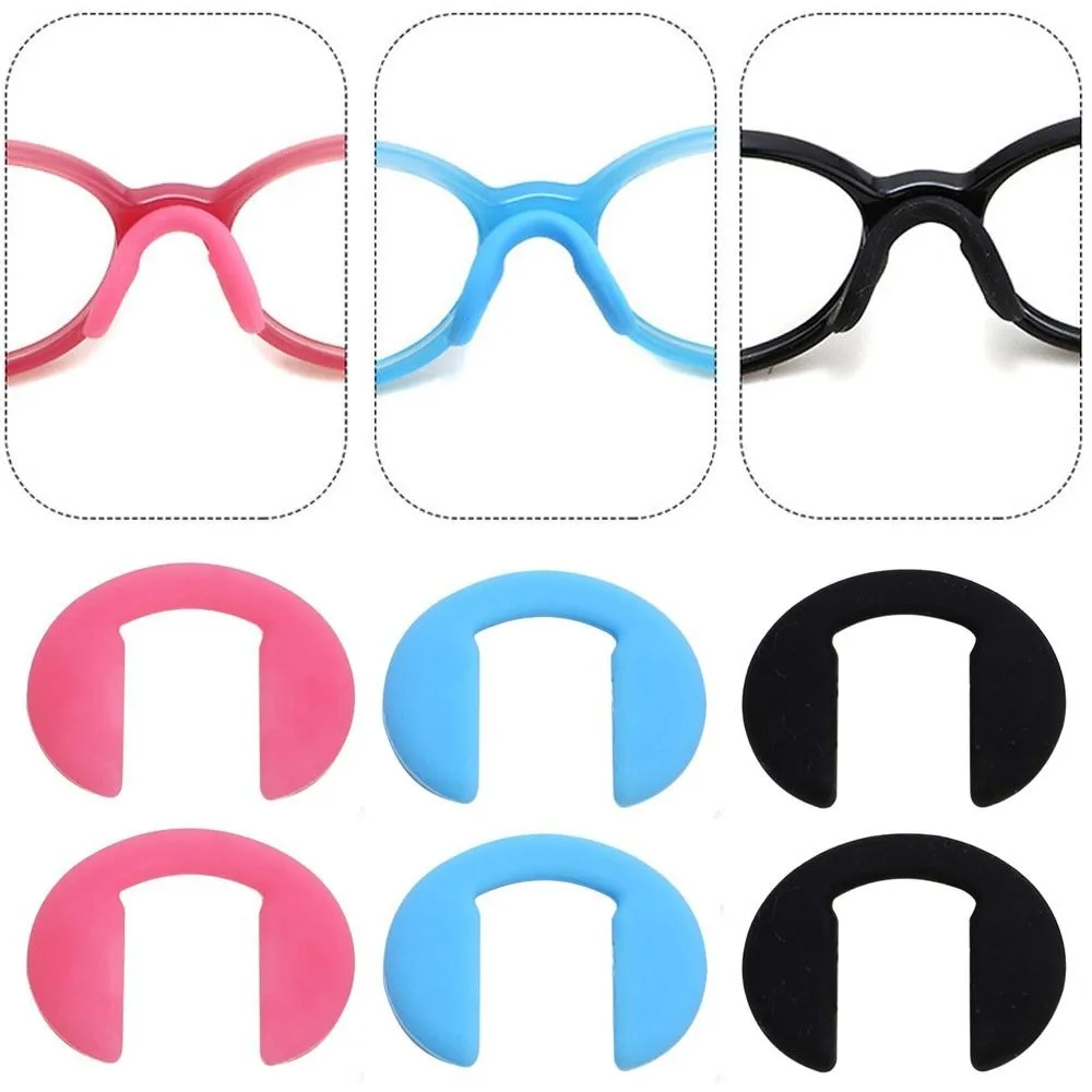 

U Shape Silicone Children Eyeglasses Transparent Eyeglasses Pads Support Eyewear Ear Hook Korean Nose Pad