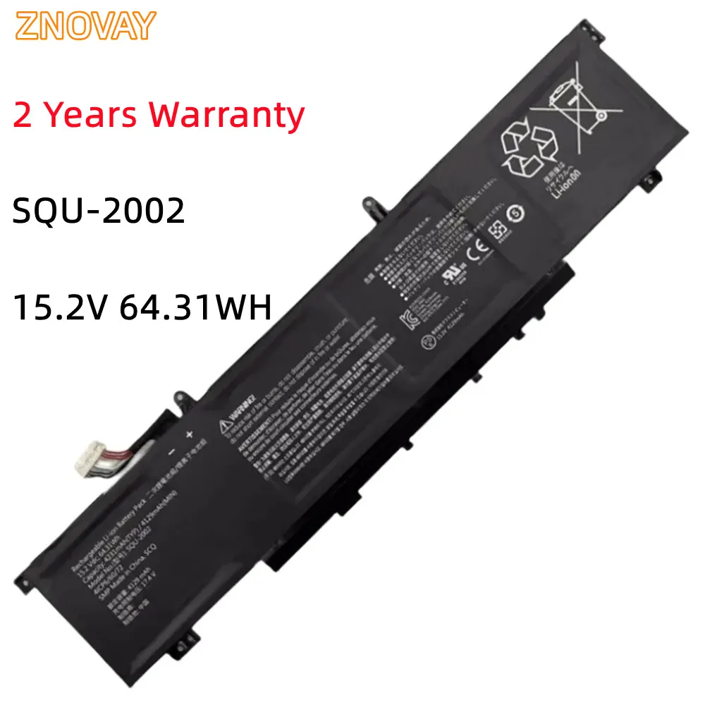 

ZNOVAY SQU-2002 15,2 V 4129mAh /64.31Wh Аккумулятор для ноутбука zero 2021 SQU-2002 916QA13 9H