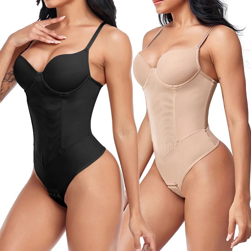 Thongs Bodysuit Shapewear Women Full Body Shaper Waist Trainer Steel