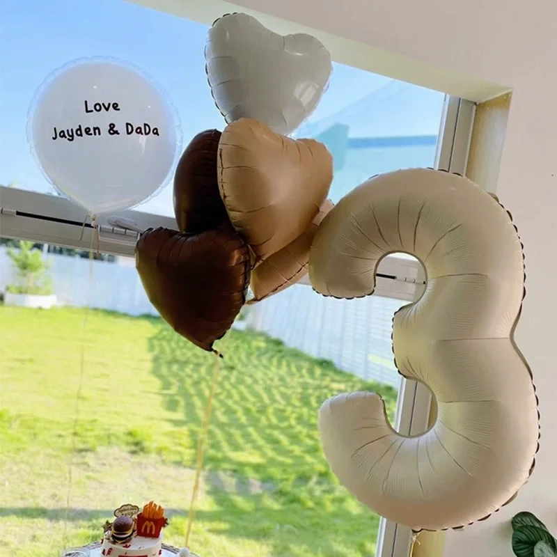 40 Inch Retro Number Balloon 123456789 Baby Shower Birthday Party Wedding Decoration
