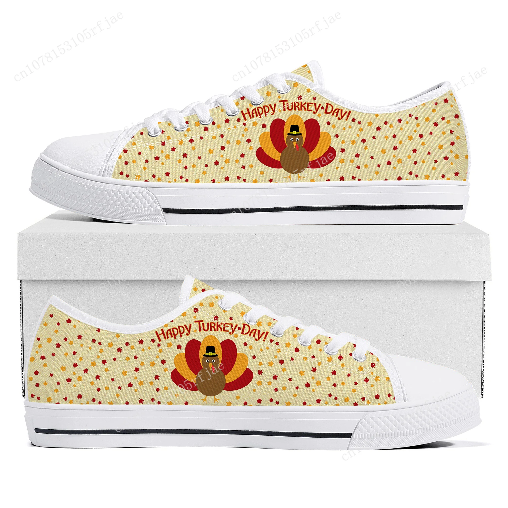 Thanksgiving Day Festival Low Top Sneakers Womens Mens Teenager High Quality Fashion Canvas Sneaker Couple Custom Built Shoes