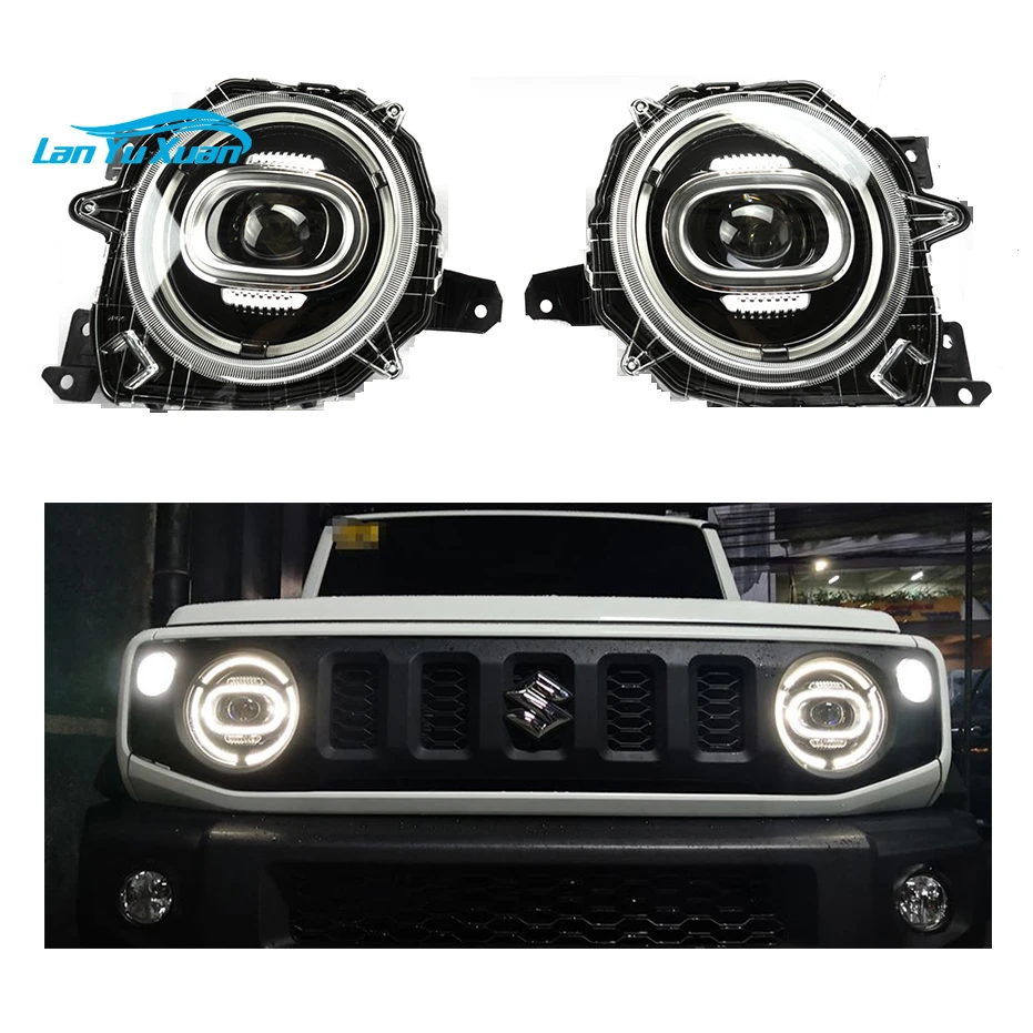 

DRL LED 4x4 Offroad Daytime Running Light Headlights For Suzuki Jimny 2018-2023 Car Accessories G63 Wald Style