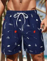Men's Palm Leaf Tropical Plants Shorts Swimming Trunks Board Shorts Fashion Streetwear Pocket Drawstring Shorts Men's Underwear 1