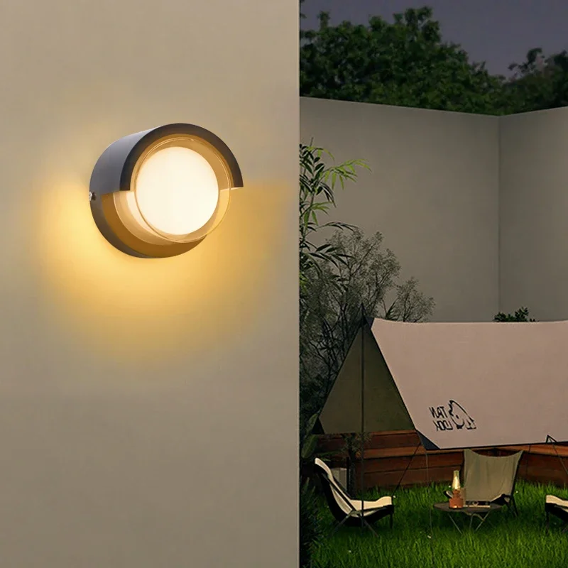 Modern Led Wall Lamp Outdoor Waterproof Lights Porche Garden Corridor Villa Garden Balcony Indoor Home Decor wall light