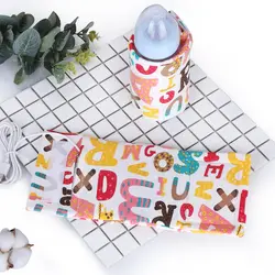 Portable USB Insulated Milk Warmer Bag for Travel & Baby Feeding (Letters)