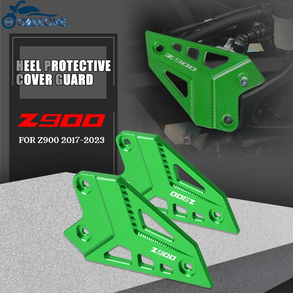 

Motorcycle Accessories For Kawasaki Z900 Z 900 2017-2019 2020 2021 2022 2023 FootPeg Footrest Rear Heel Plates Guard Protector