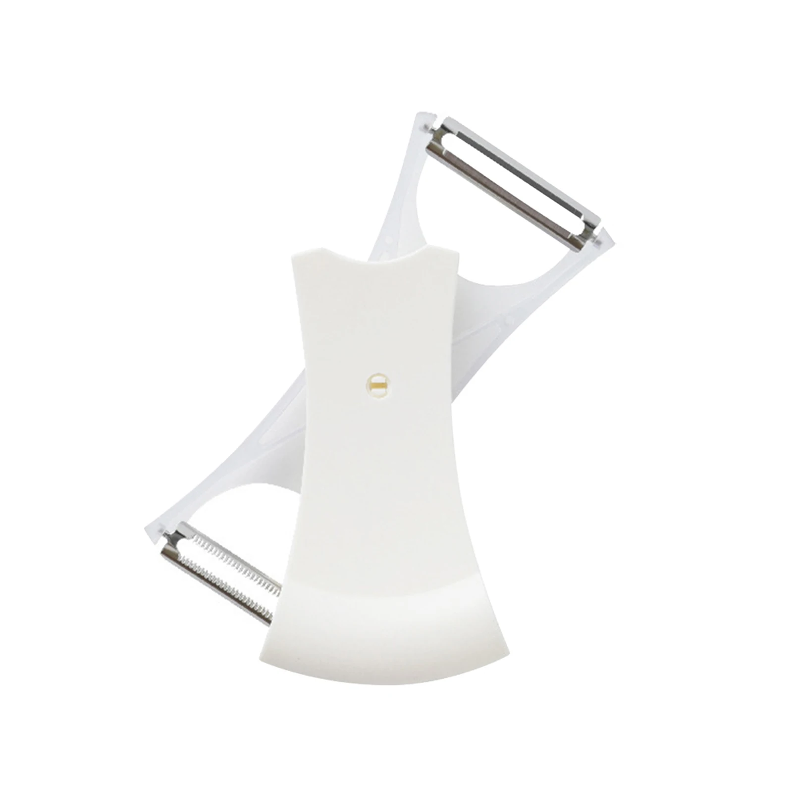 Stainless Steel Vegetable And Fruit Peeler For Kitchen Rotatable At Both Ends