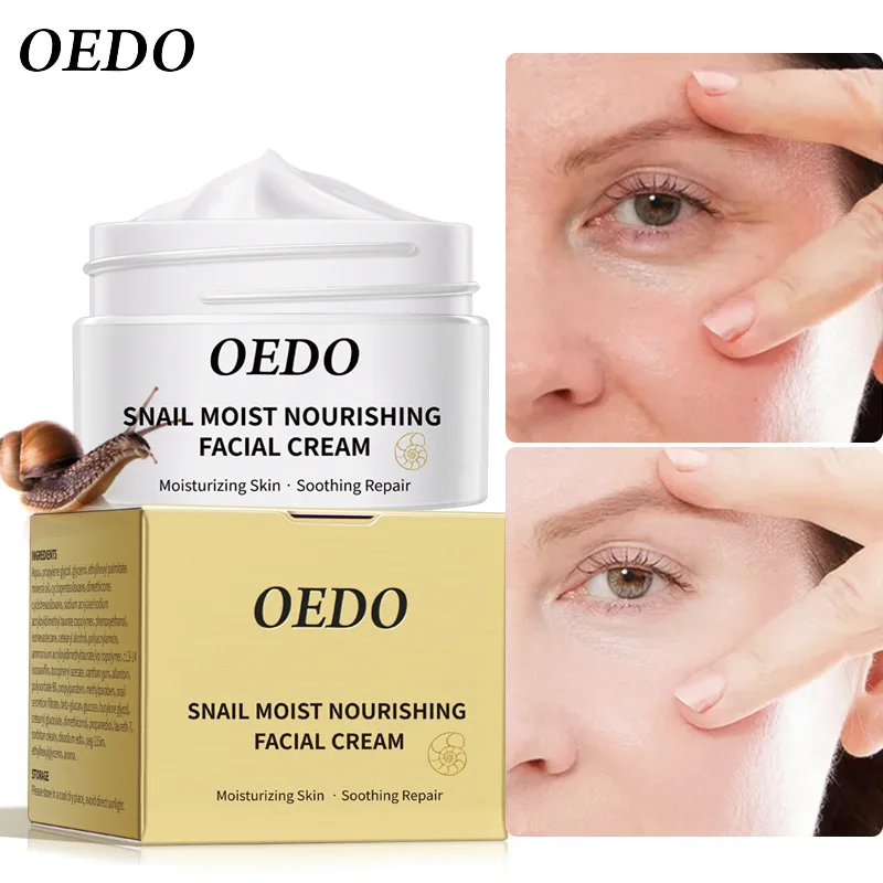 

Snail Face Cream Collagen Anti-Wrinkle Whitening Facial Cream Hyaluronic Acid Moisturizing Anti-aging Nourishing Serum Skin Care