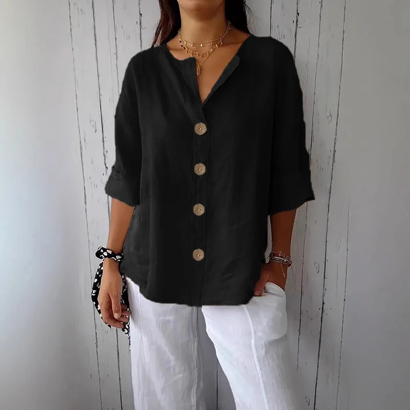 Blusa Feminina Bata de Linho