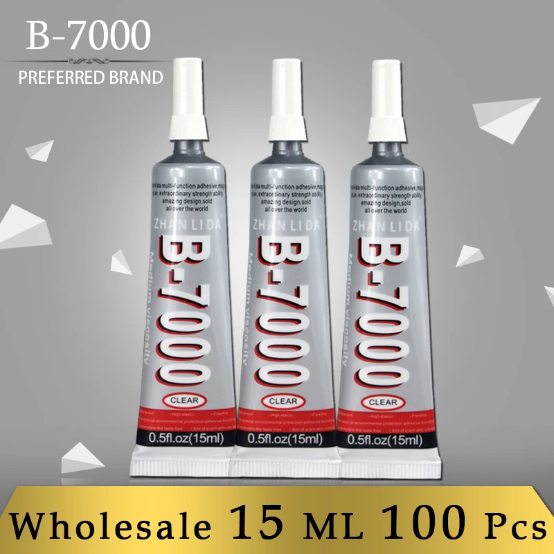 ZHANLIDA B7000 100 шт. 15 мл клей для телефона супер клей для ремонта ...