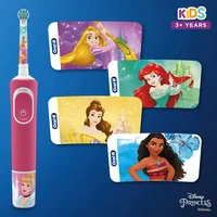 Oral-B Kids Electric Toothbrushes Rechargable Ratate Waterproof Gentle Timer Brush for Children Ages 3+ Replace Toothbrush Head 2