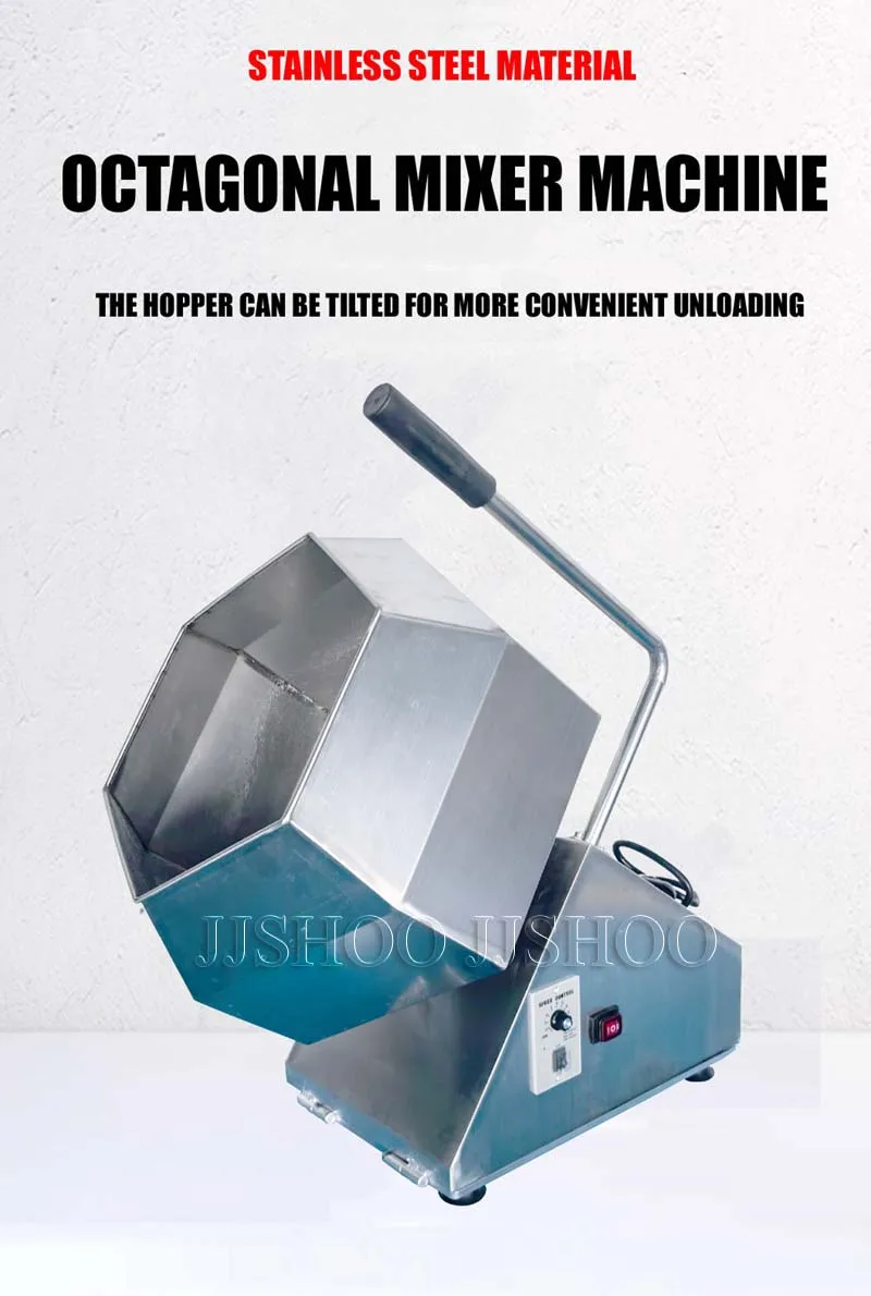 Description Picture 3 of itemCommercial Octagonal Mixe Seasoning Machine Barrel Puffing Food Feed Spicy Strips Mixer Automatic Sugar Hanging Machine