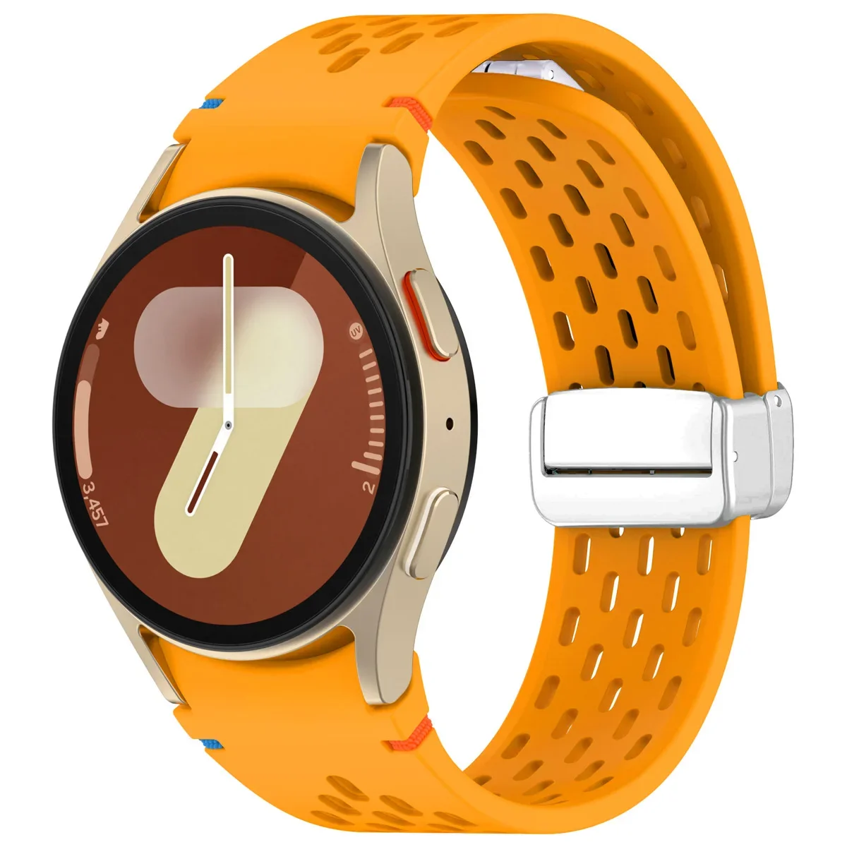Magnetic Silicone Watch Band with Gapless Design