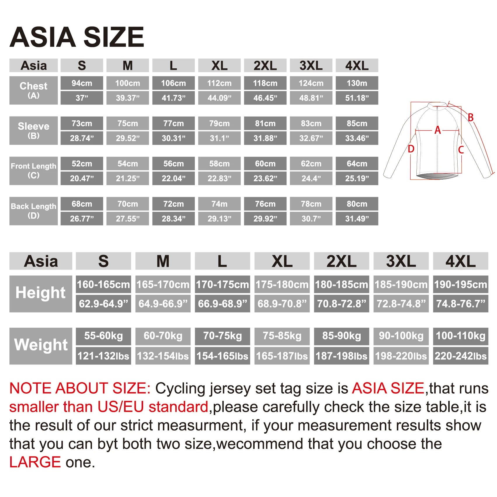 ロードバイク　ウェア　XLサイズ X-TIGER Top Quality Cycling Jersey Long Sleeve MTB Bicycle