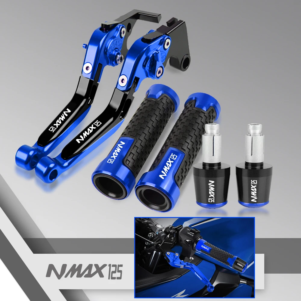 

FOR YAMAHA NMAX125 NMAX 125 2015 2016 2017 Motorcycle Aluminum Adjustable Brake Clutch Levers Handlebar Hand Grips ends NMAX125