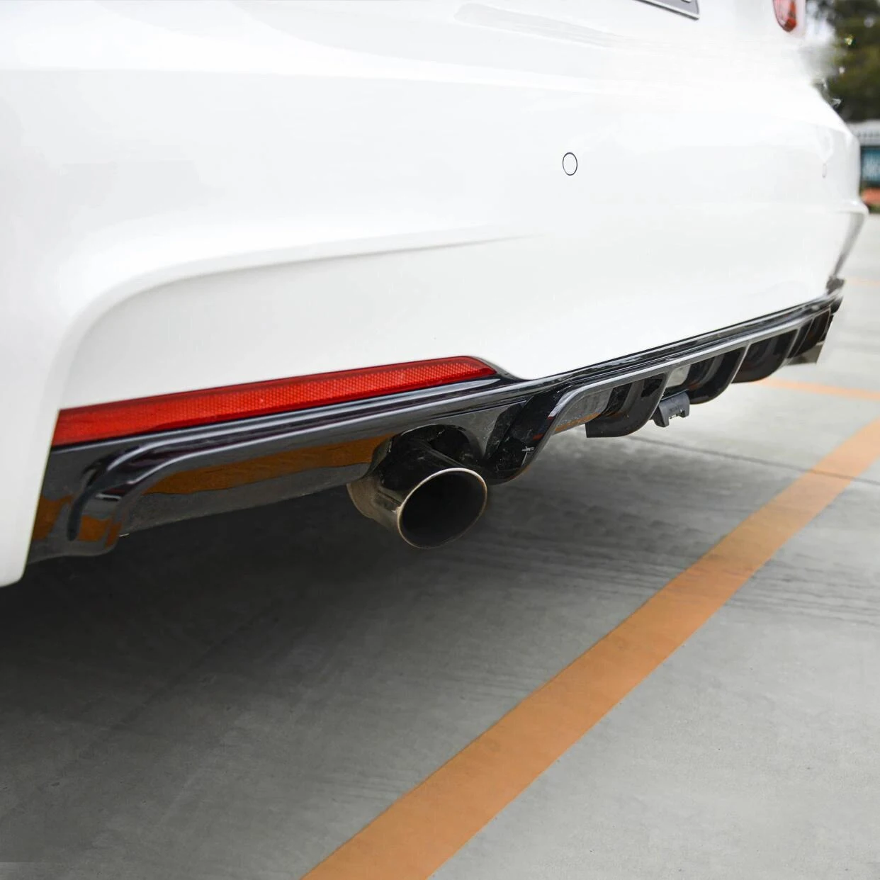 Heckdiffusor Diffusor Passend Für BMW F30 F31 1 2x 2 Rohr Sport ZTBM39