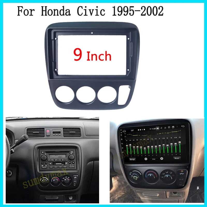 

9 дюймовый большой экран 2 Din android автомобильный радиоприемник рамка для Honda CRV CR-V 1997 1998 -2001 Автомобильная панель комплект крепления