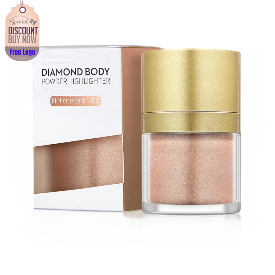 

Highlighter Powder Private Label Brighten Body Face Nose Shadow Blush Natural Three-dimensional Manicure Jewelry Custom Logo