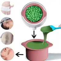 Wax Melting Bowl Easy Silicone Wax Bowl Set Non-stick Hair Removal Pot with Spatula Sticks Replacement Liner for Wax Warmer 1
