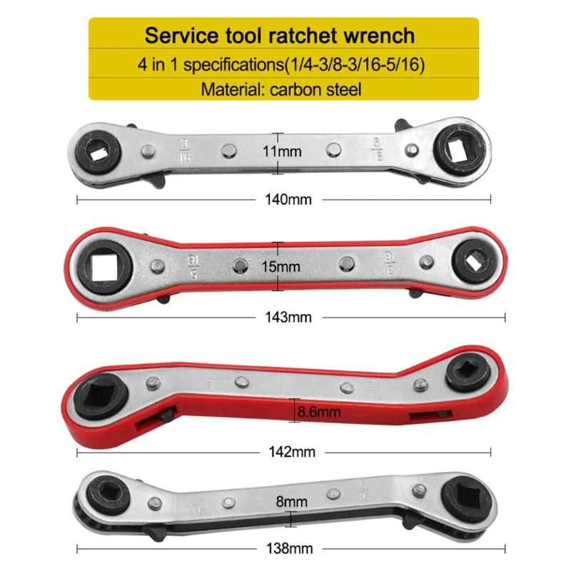 Ratcheting Wrench Air Conditioner Ratcheting Service Wrench For