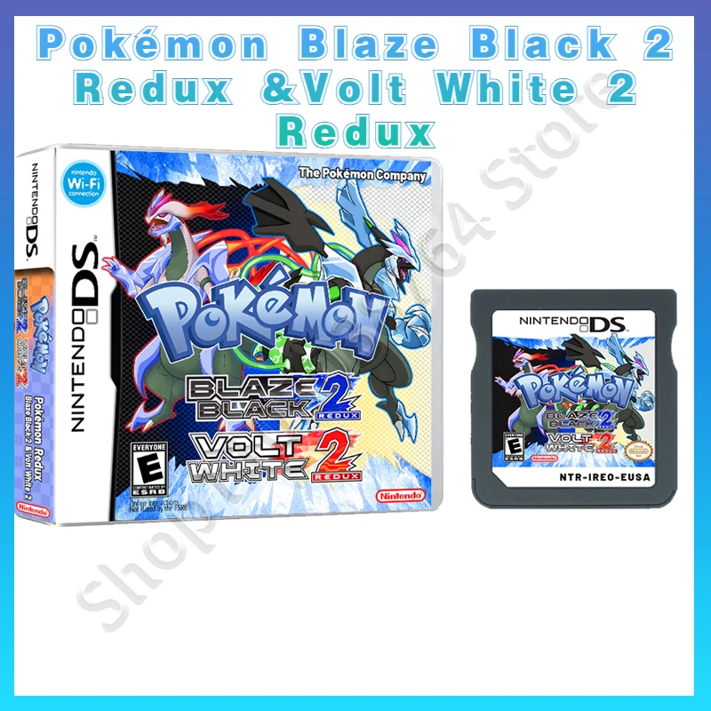 

NDS Game Card Pokémon Blaze Black 2 Redux &Volt White 2 Redux in English Children's Holiday Gifts