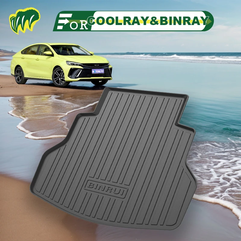 

For Geely COOLRAY&BINRAY 2021 2022 2018-2024 Custom Fit Car Trunk Mat All Season Cargo Mat 3D Shaped Laser Measured Trunk Liners