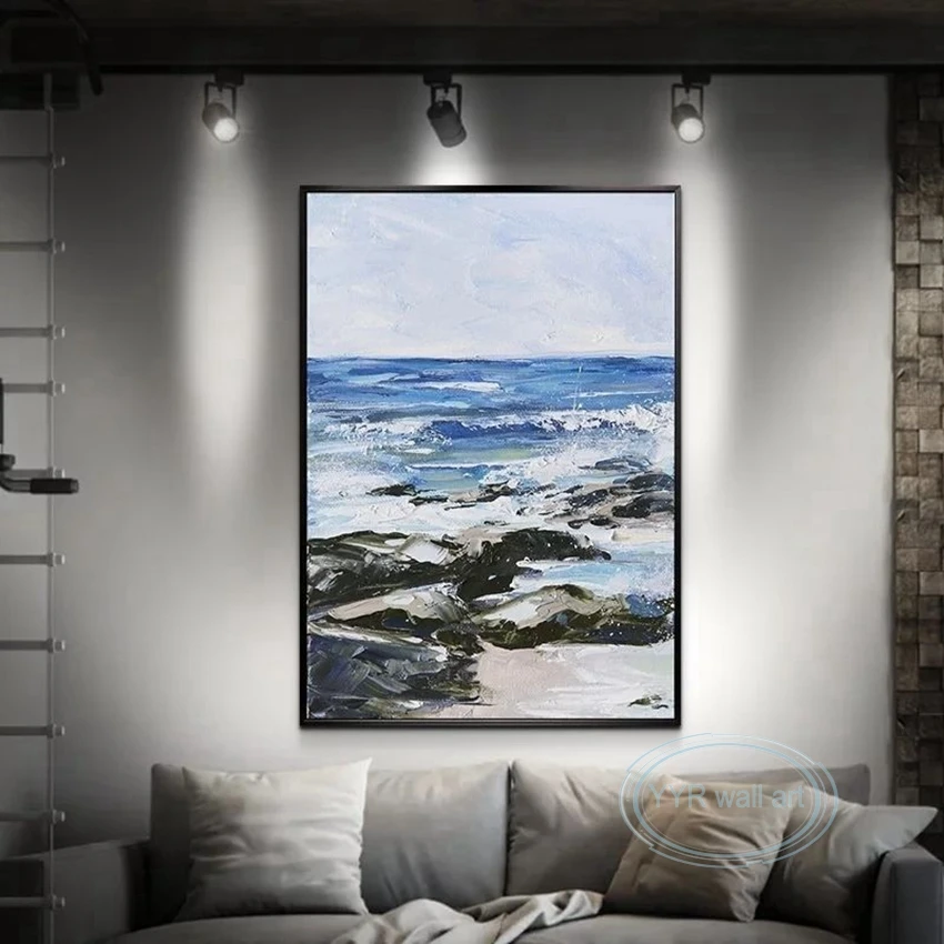 

Handmade Oil Painting On Canvas Custom Nordic Wall Art Decorative Mural Abstract Modern Poster Home Hotel Office Hanging Picture