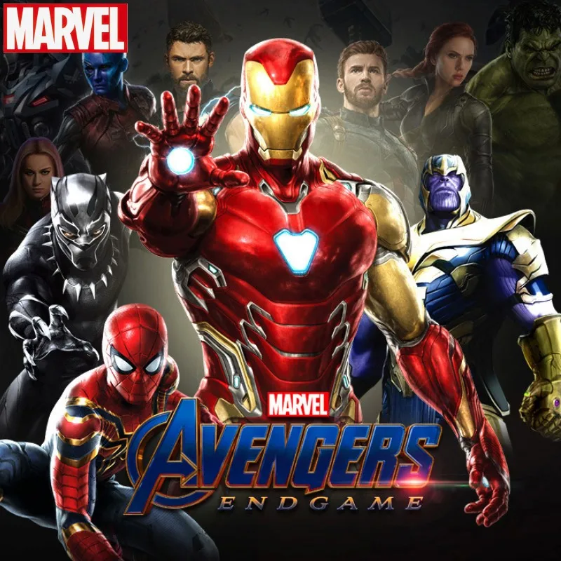 Marvel Avenger Alliance Giocattolo Deformabile Iron Man Thanos Black Panther Spider-Man Figure Gk Model Statue Toy Deco Collection Regali