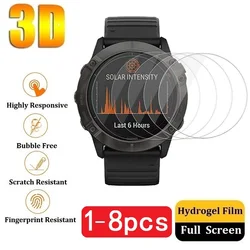 Ultra - Durable Hydrogel Screen Protector Foil Guard for 8pcs Film (Fenix 8 Solar 51MM)