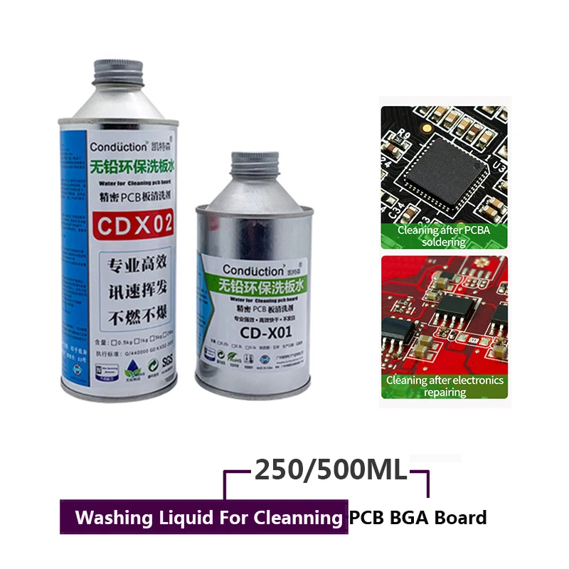 

Lead-free Soldering Flux Clean Liquid ,Phone Computer PCB Repair Clean Tool Solders Rosin Agent Cleaning Water Durable 250/500ML