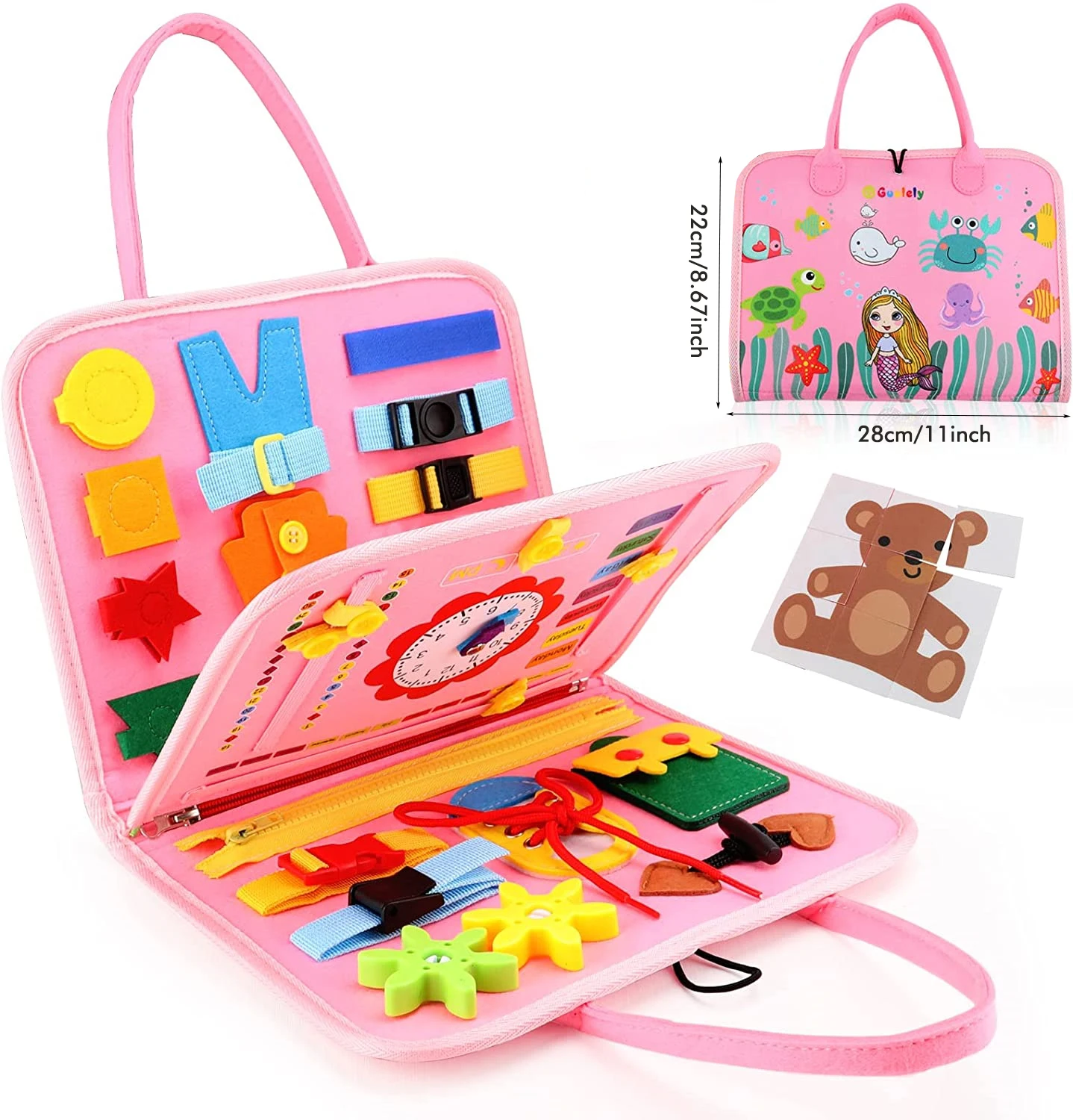 Sensory Tactile Math Developmental Education Toy Montessori Busy Board Life Skills Fine Motor Learning Activities Toys for Kids 6