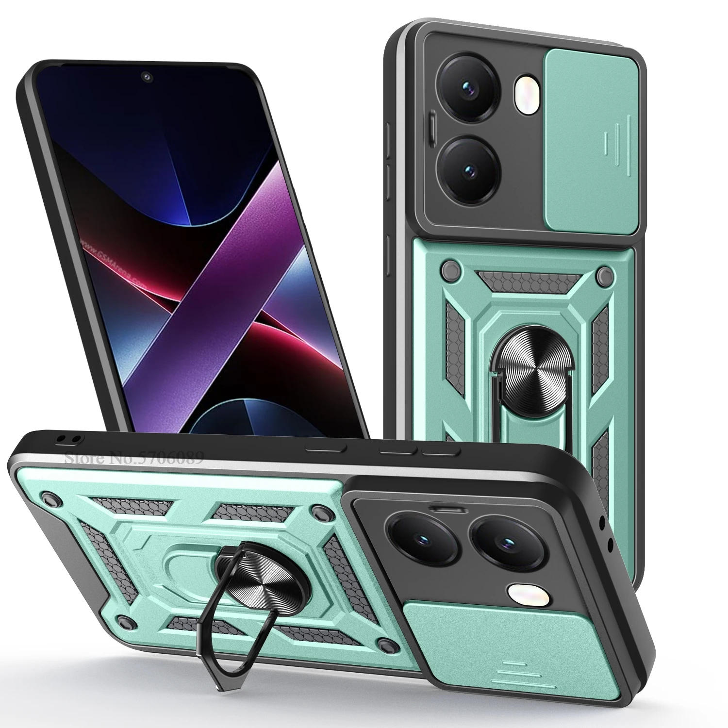 Heavy Duty Shockproof Armor Phone Case with Stand - Durable Protection Coque s