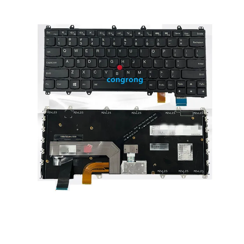 Eua Inglês Teclado Retroiluminado para Lenovo Thinkpad s1 Yoga 4th X380 Yoga 370 Portátil 01en386 01av675