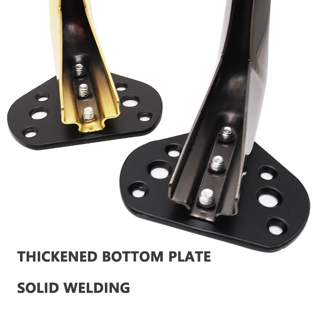 Description Picture 5 of item4pcs Furniture Cabinet Legs Metal Black Gold Height 15/18cm Sofa Feet for Bed Dresser Coffee Table Leg Home Replacement Hardware