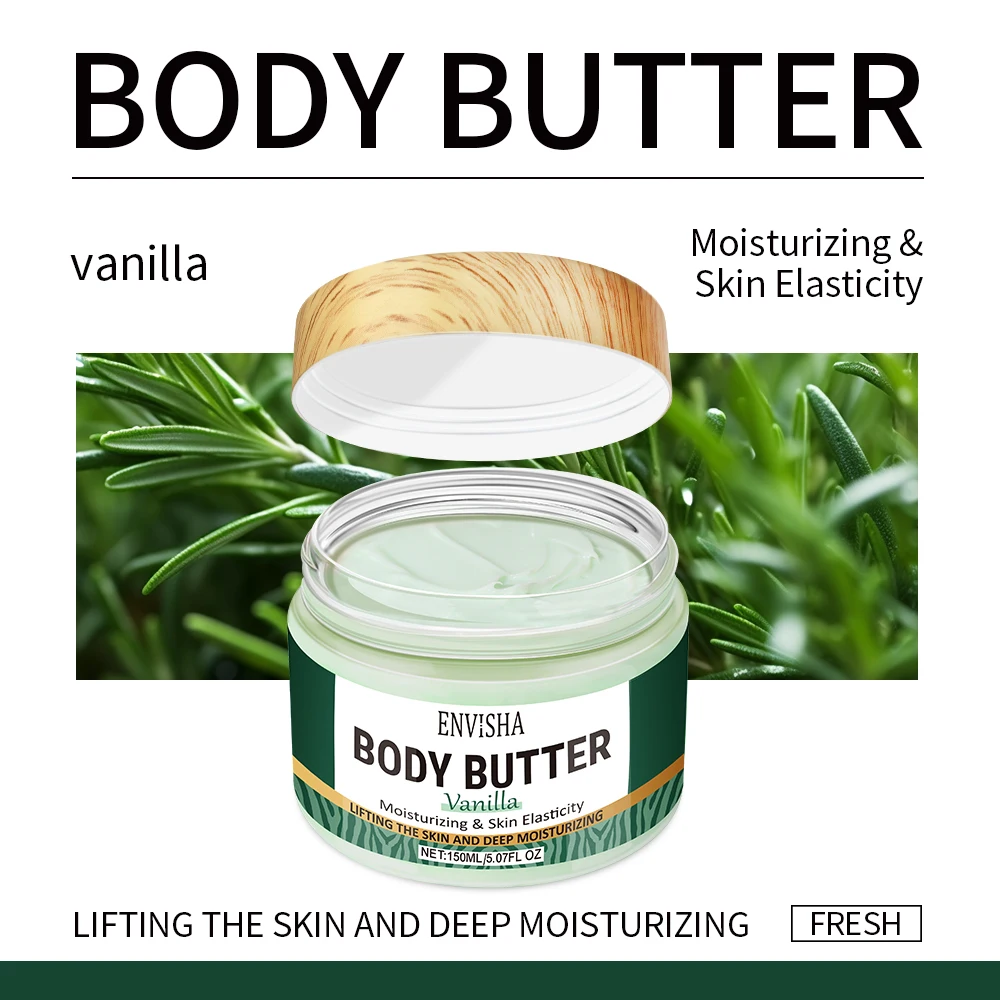 Vanilla Skin Care Face Body Butter Lotion Cream Whitening Deeply Moisturizing Brightening Remove Melanin Elasticity Lifting 4