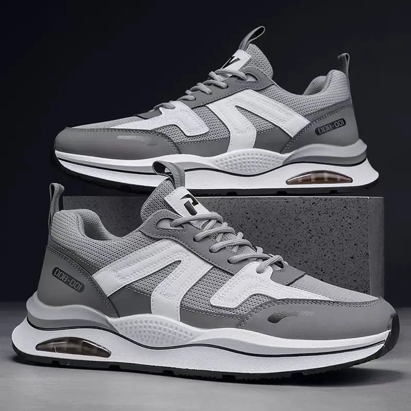 Men Sneakers Outdoor Casual Lace-up Shoes Men 2024 Fashion Breathable Non-Slip Platform Running Sport Comfortable Dad Shoes Male 2