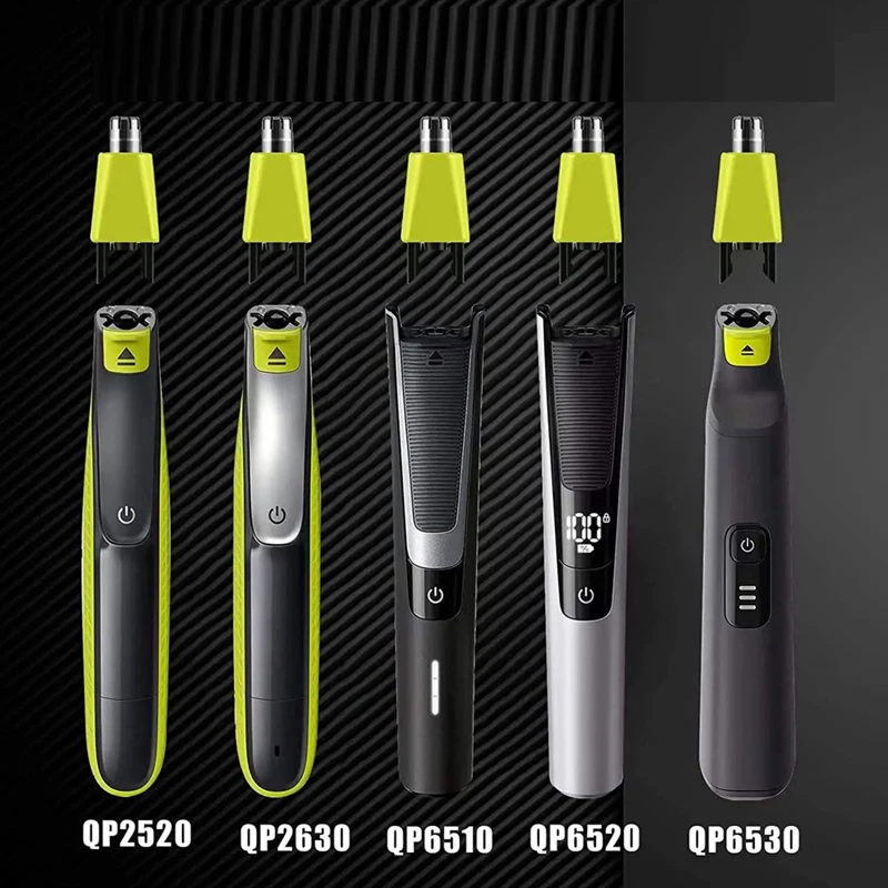 5 Pcs Nose Hair Trimmer Replacement Head For  Oneblade QP210 220 230 2520 2523 Shaver Parts Kit