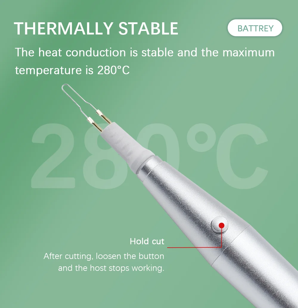 Dental Gutta Percha Cutting Heated AA Battery Removable Model Teeth and Gum Cutter Electrocoagulation Hemostatic With Pen 8 Tips