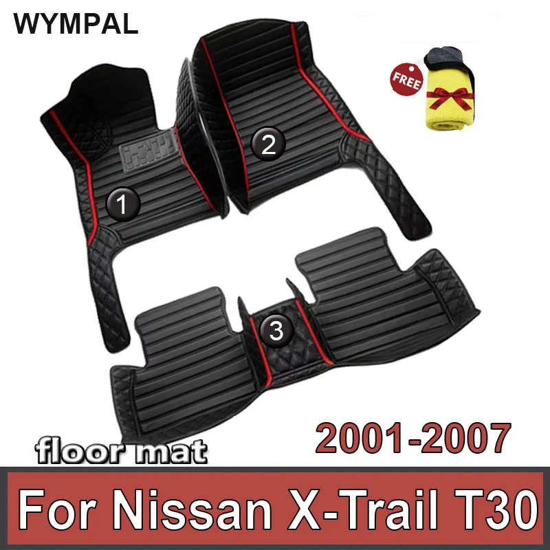 

Автомобильный напольный коврик для Nissan X-Trail T30 2001 ~ 2007, противогрязный ковер, кожаный коврик, аксессуары для авто, автомобильные коврики, напольные аксессуары для автомобиля