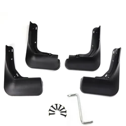 All - Weather Mud Flaps & Splash Guards - Durable Front & Rear Fender Protection (Black)