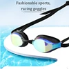 Professional competition goggles, electroplating, anti haze, waterproof, UV resistant, silicone, diving goggles, racing goggles. 1