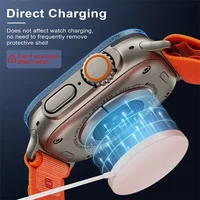 2 pièces boîtier en alliage d'aluminium + verre trempé pour Apple Watch Ultra 2 49mm protecteur d'écran anti-rayures iWatch Ultra 3 49mm 2025 6