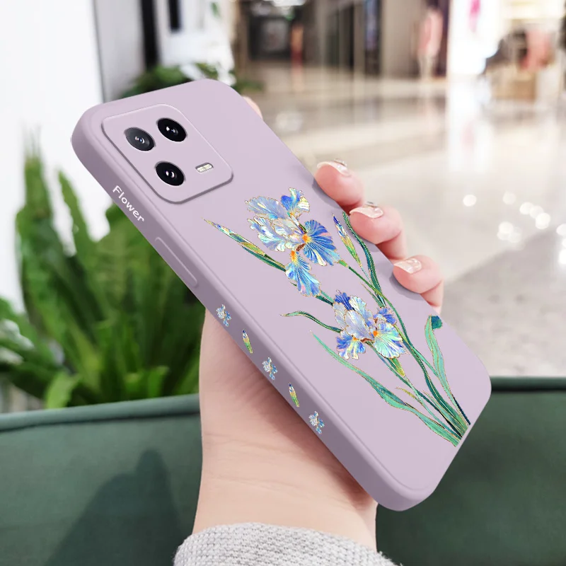 Messenger Flower Phone Case - Liquid Silicone Design