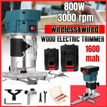Kit de défonceuse à bois électrique avec outils de coupe manuel avec fraise,800 W, 30 000 R/min, machines idéales pour la menuiserie