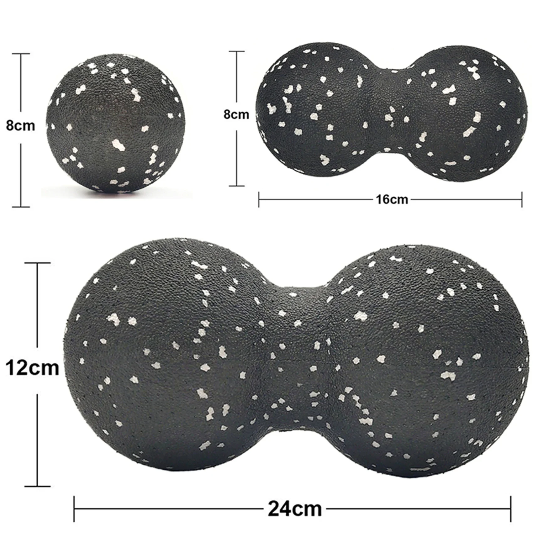 Massage Roller Double Massage Ball Lacrosse Ball EPP High Intensity for Muscle Recovery Release Trigger Point Therapy