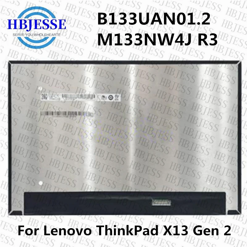 Painel Lcd do Portátil para Lenovo Thinkpad Painel da Matriz B133uan01.2 M133nw4j r3 Gen 20xh 20xj Ips 1920×1200 Edp 30pin 133 Dentro
