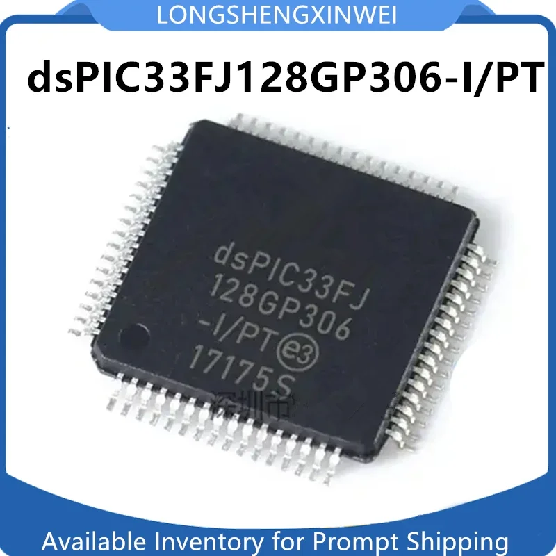 

1PCS DSPIC33FJ128GP306-I/PT DSPIC33FJ TQFP64 New 3V-3.6V Digital Signal Processor and Controller