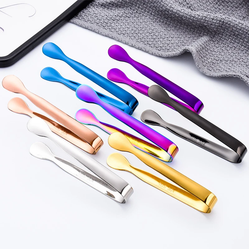 

Stainless Steel Tongs Ice Clip Smooth Foods Barbecue Clip Coffee Sugar Clip Tea Clips Tea Party Coffee Bar Ice Clip