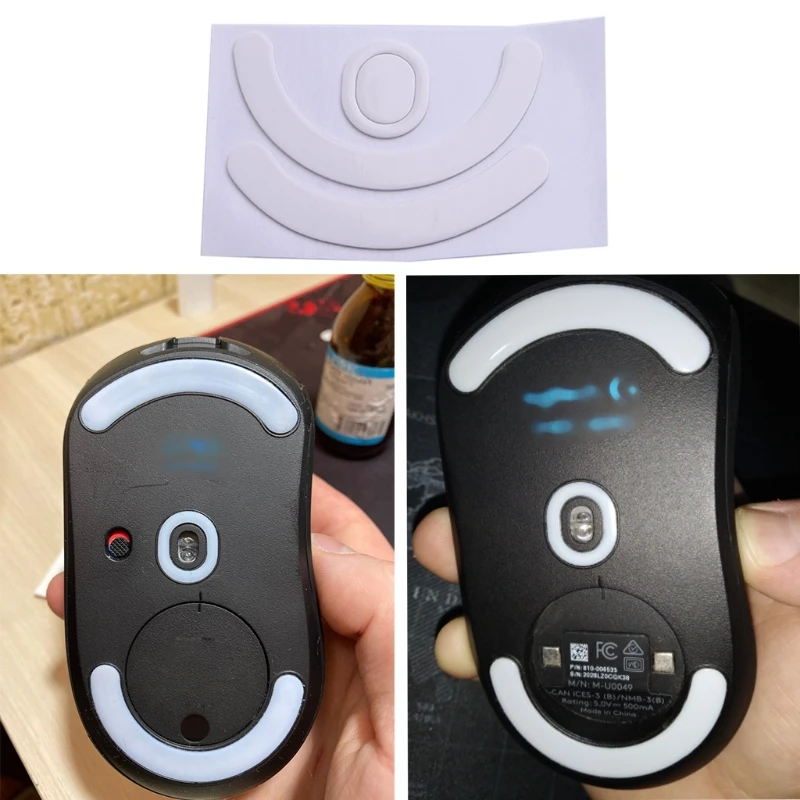

1Set Mouse Feet Mouse Skates Stickers Pad Rounded Glides Curved Edges Replacement for G403 G603 G703 Mouse P9JB